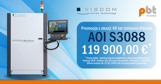 40 lat istnienia VISCOM – AOI Viscom S3088 Ultra Chrome w promocji!